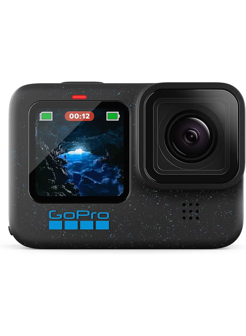 GoPro HERO12 Black Waterproof Action Camera with 5.3K60 Ultra HD Video, 27MP Photos, HDR, 1/1.9-Inch Image Sensor, Live Streaming, Webcam and Stabilization