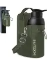 Induslyfe Magnetic Gym Bag with Water Bottle Holder – Crossbody Sports Sling Pouch